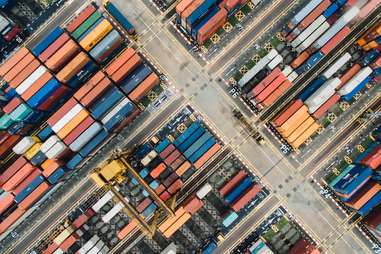 Illustrative container terminal photography
